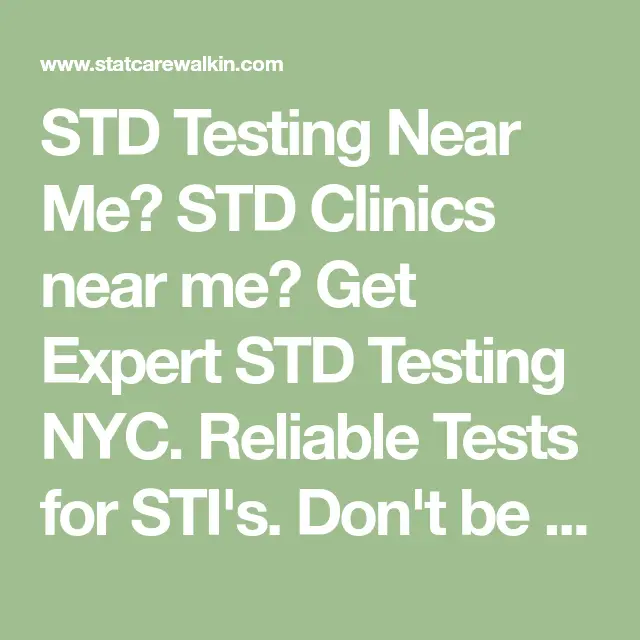 Free Clinic Near Me Std Testing