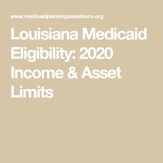 What Are The Qualifications For Medicaid In Louisiana